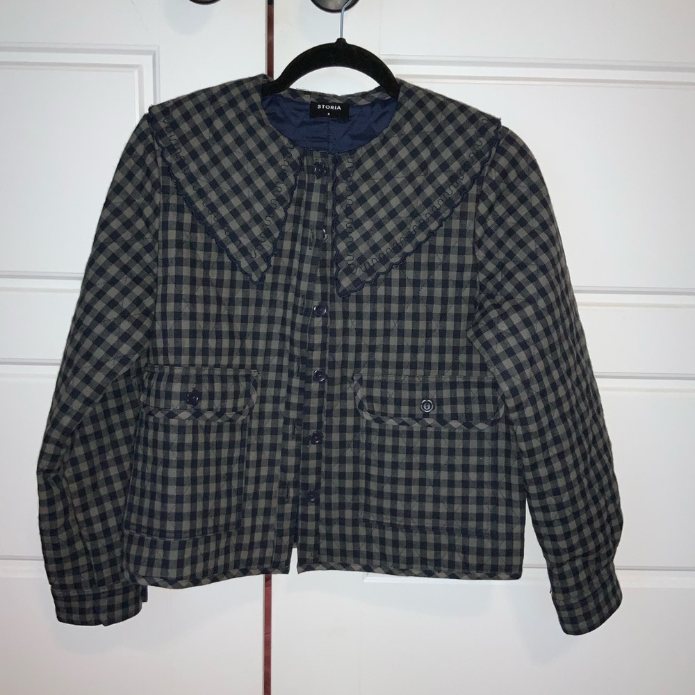 collared quilted jacket - Picture 5 of 9